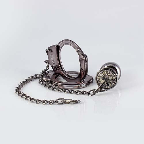 Algemas X Plug Anal Cravejado M Onix - HA147P