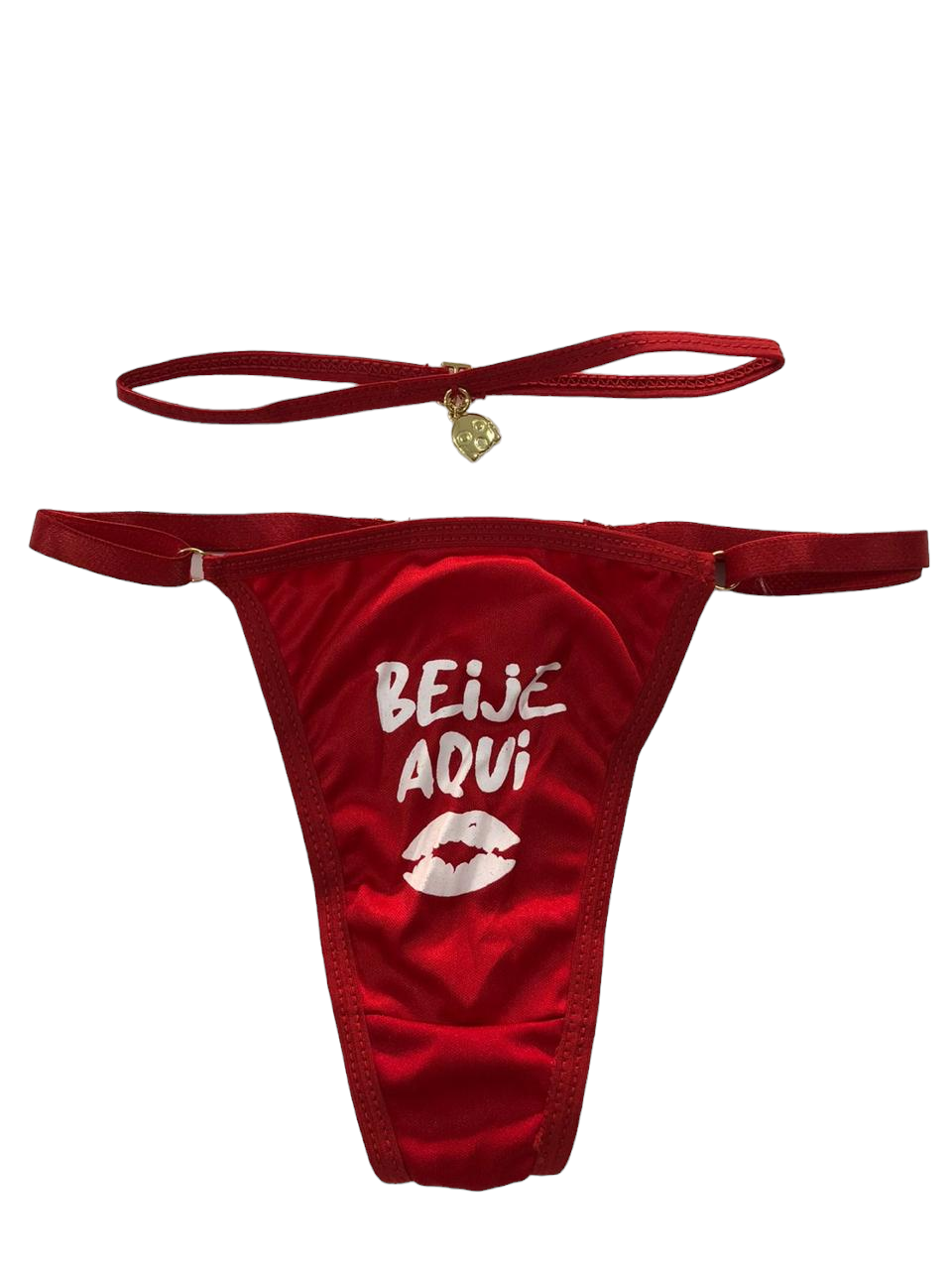 CALCINHA COM FRASE "BEIJE AQUI" - 10307