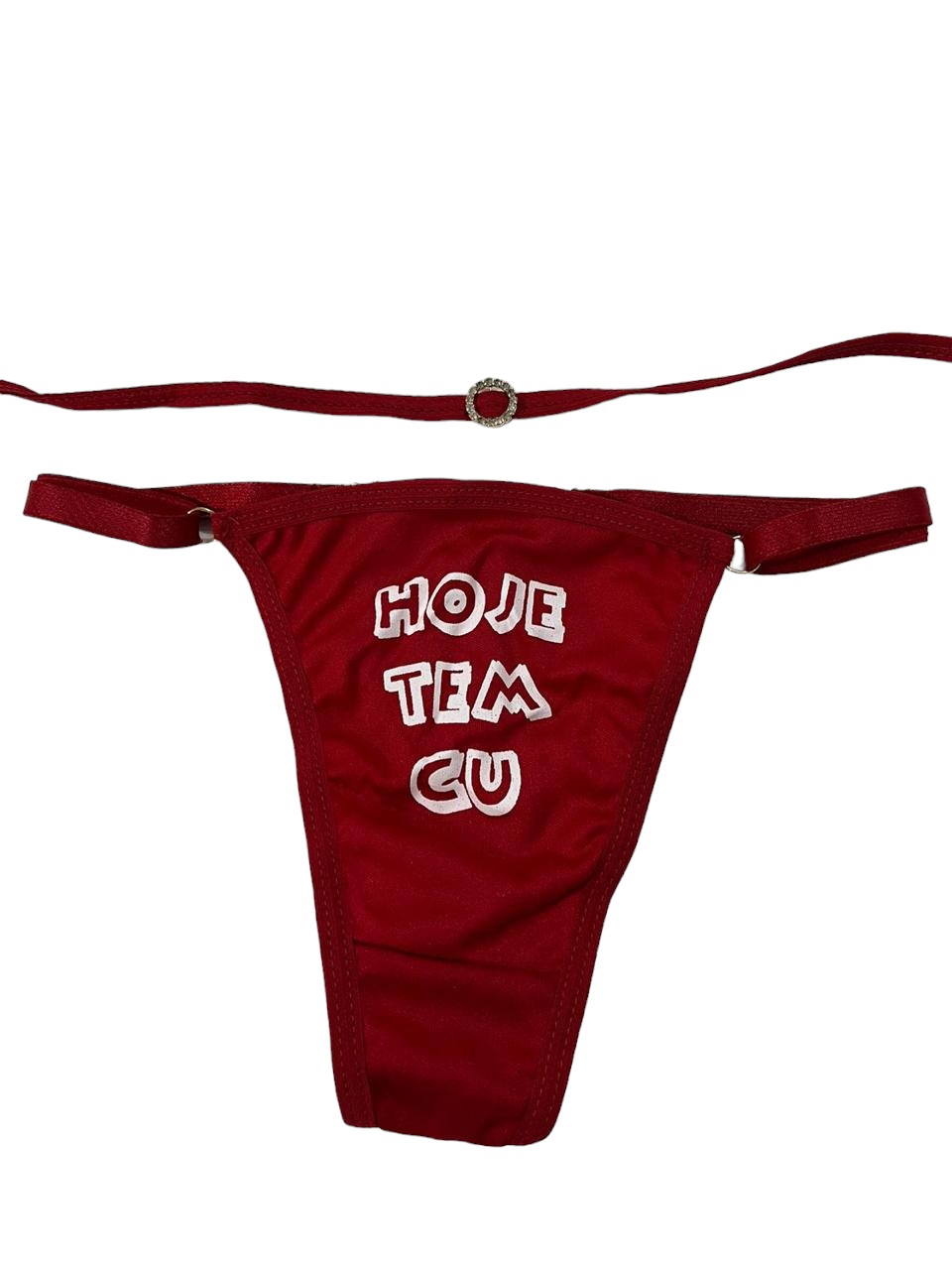 CALCINHA COM FRASE "HOJE TEM CU" - 10312