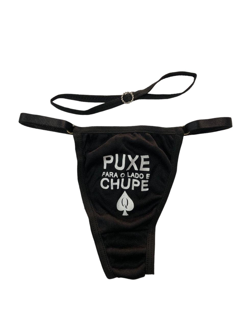 CALCINHA COM FRASE "PUXE PARA O LADO E CHUPE" - 10314