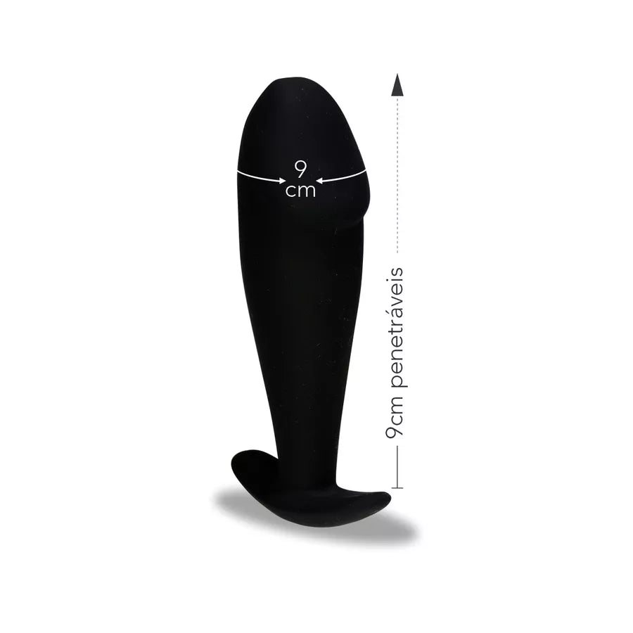 Plug Anal Silicone - Formato de Pênis - 1189