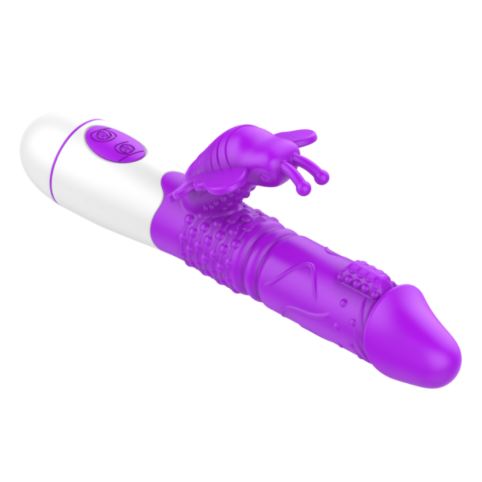 Vibrador Ponto G com Estimulador Clitoriano (USB) - MVE1039