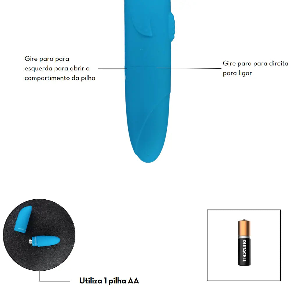Vibrador Golfinho Ponto G Duplo Estimulador - MLBA1088