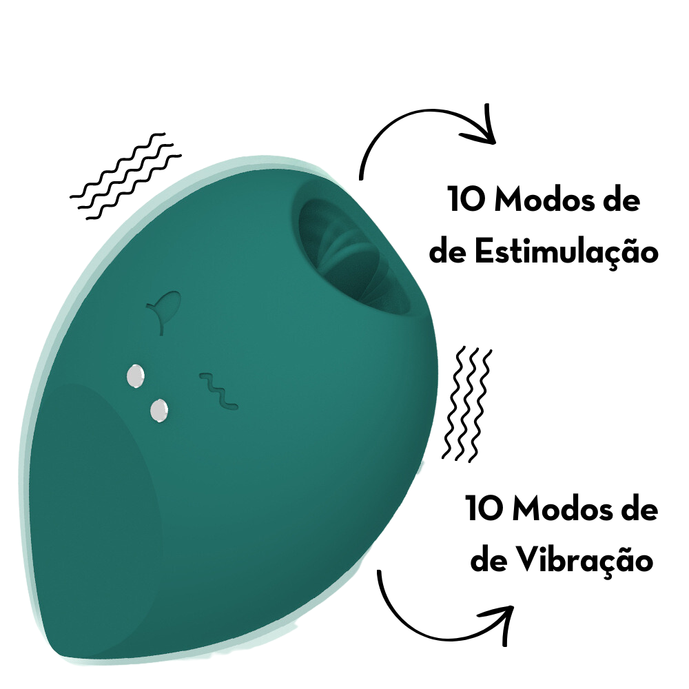 Vibrador Estimulador com Dupla Função - MBA1551