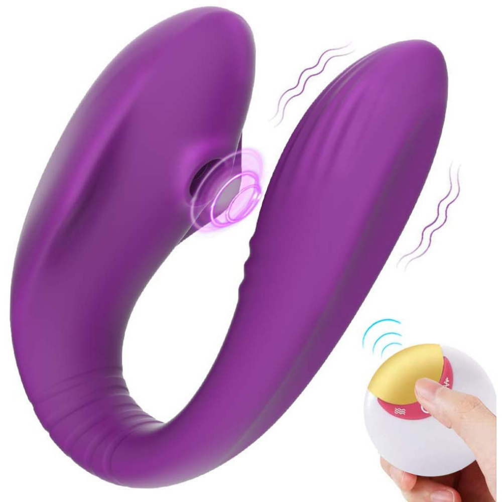 Vibrador de Casal / Estimulador Clitoriano c/ Controle Remoto - MVS4522