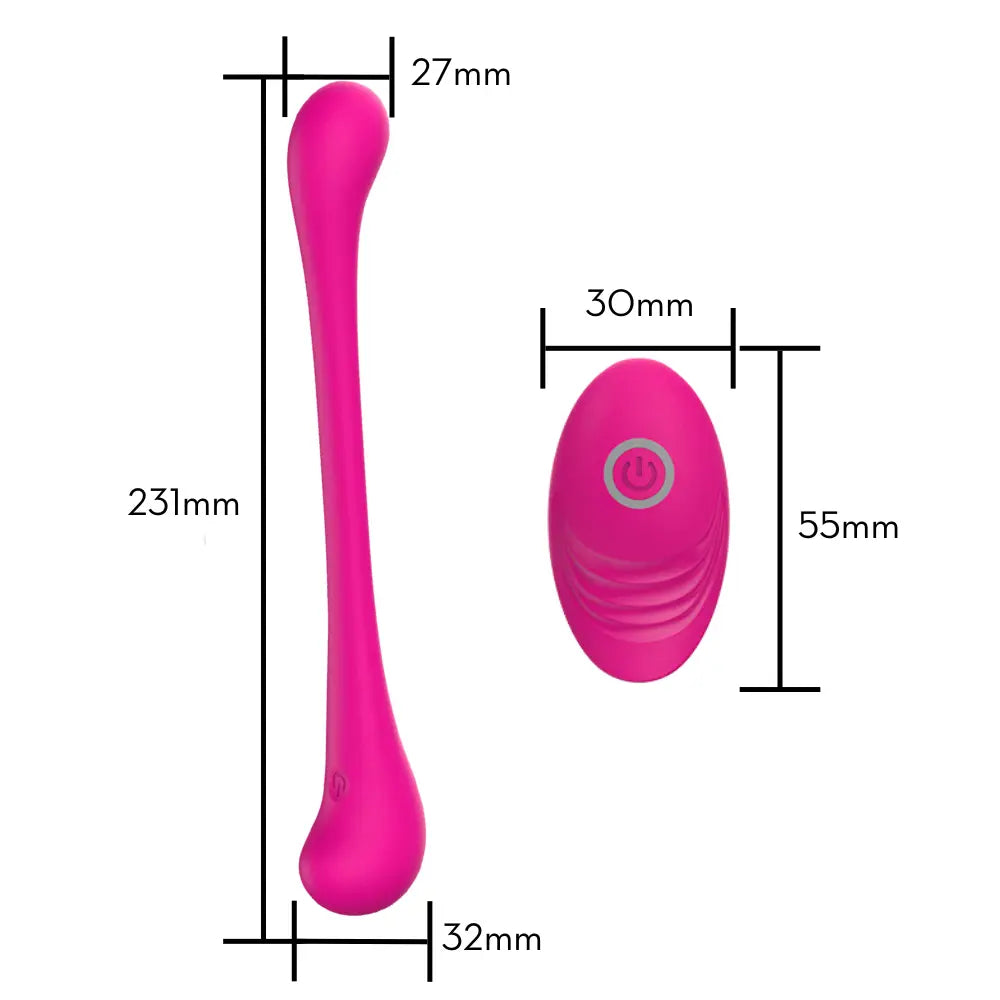 Vibrador Casal em Silicone Líquido - MCV2888L