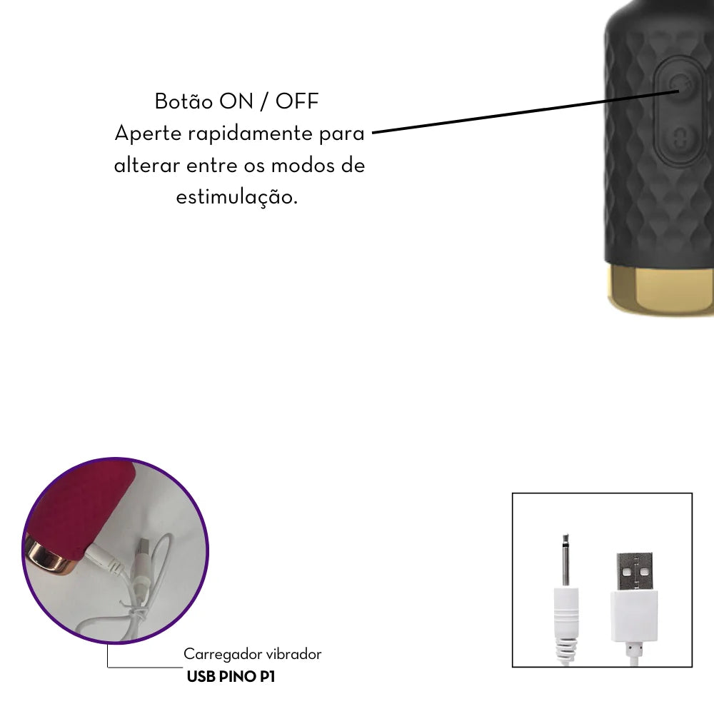 Mini Varinha Mágica Aveludado - MVM2148