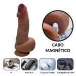 Prótese Realística Vai e Vem com Aquecimento e Controle Remoto (15 cm) - MLVP3624LQ