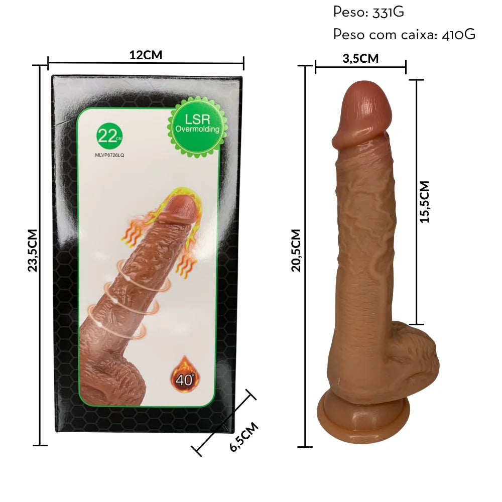 Prótese Realística com Controle Remoto e Aquecimento (15,5 cm) - MLVP6726LQ