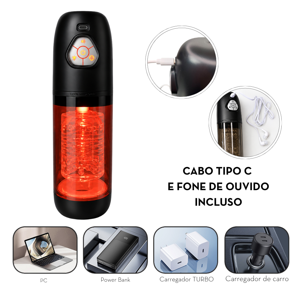 Masturbador Masculino com Rotação 360° - MLAN6430