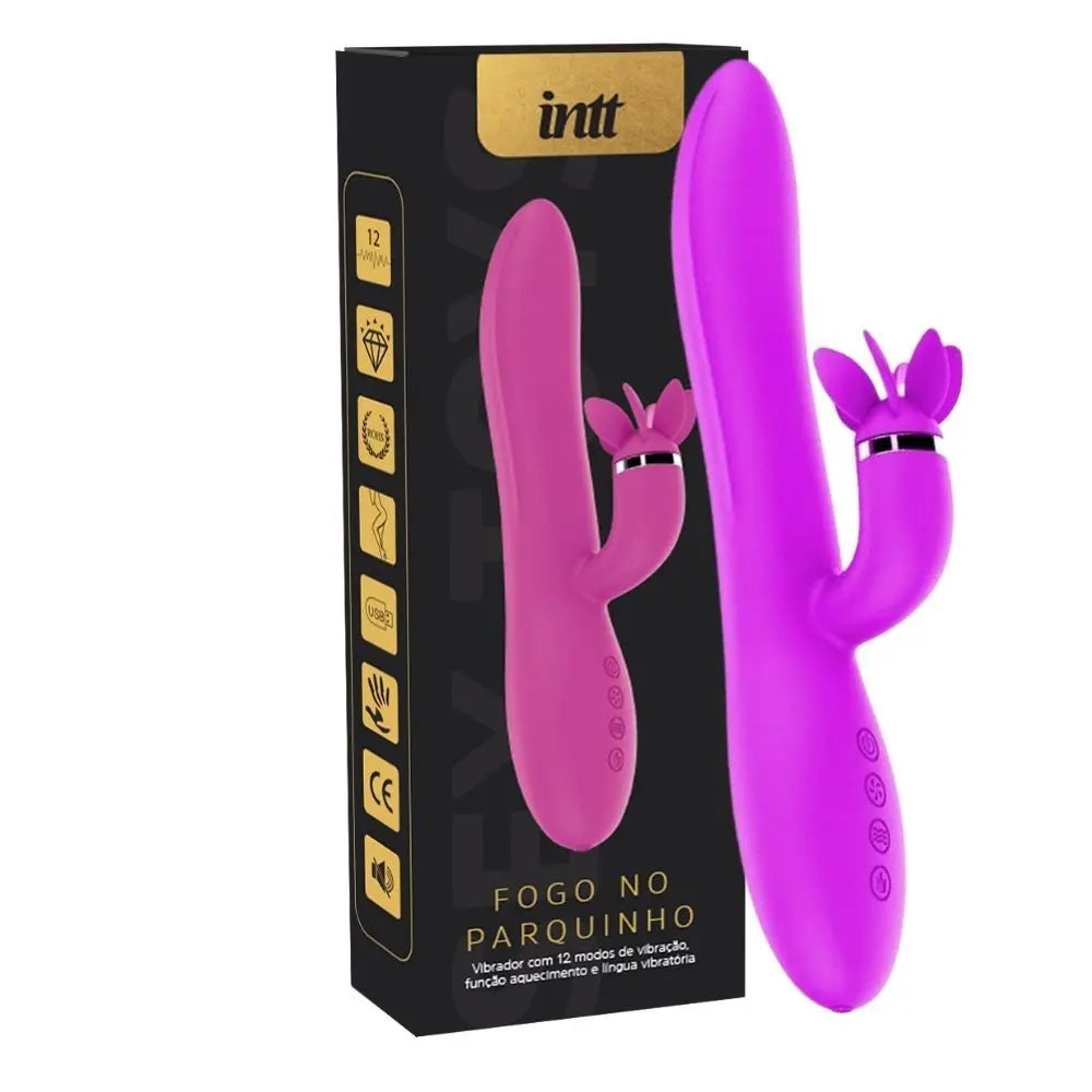 Vibrador Fogo No Parquinho Roxo Intt - IM0118