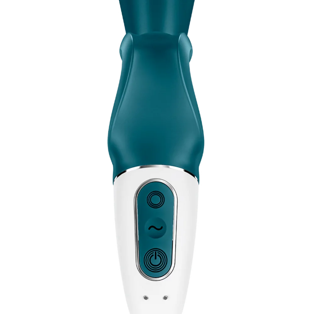 Satisfyer Hug Me vibrador Clitoriano e Vaginal com APP Azul- SF2170