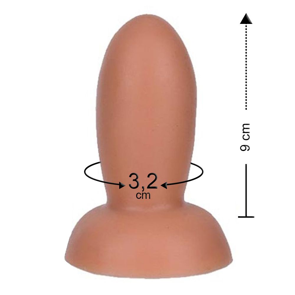 Plug Anal Cores Variadas 9x3,2cm - KT409