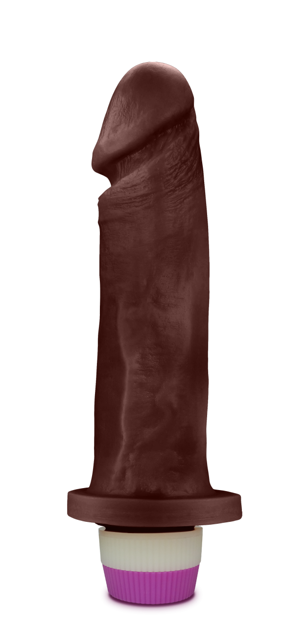 Prótese Realística Marrom Com Vibro - 18cm X 4,5cm - PCN014