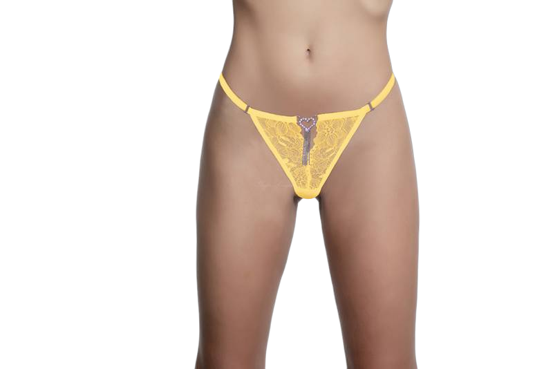 Calcinha com Strass Frontal - Y5007