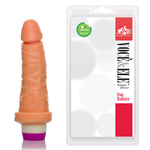 Prótese com vibro 6 - 14,5x4 cm - ADAO15C