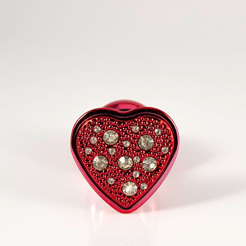 Plug Cromado Com Pedra De Coração - HA136