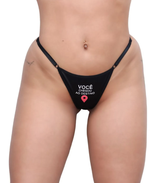 CALCINHA COM FRASE "VOCÊ CHEGOU AO DESTINO" - 10317