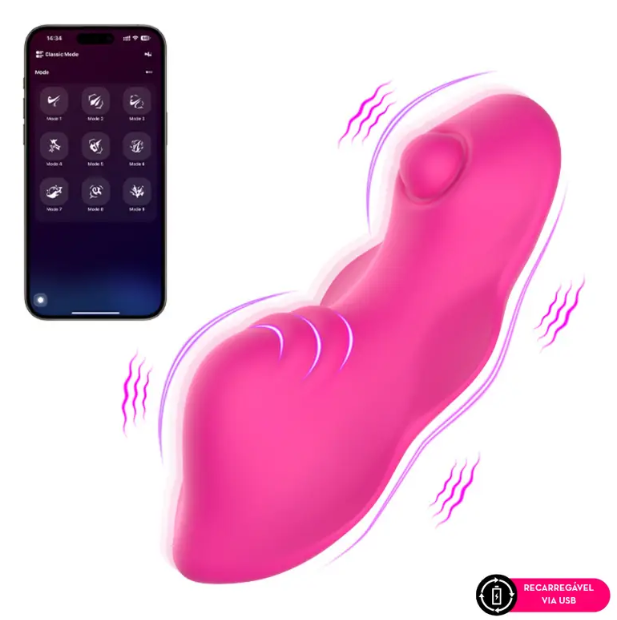 Vibrador de Calcinha por Aplicativo - MLPP3082