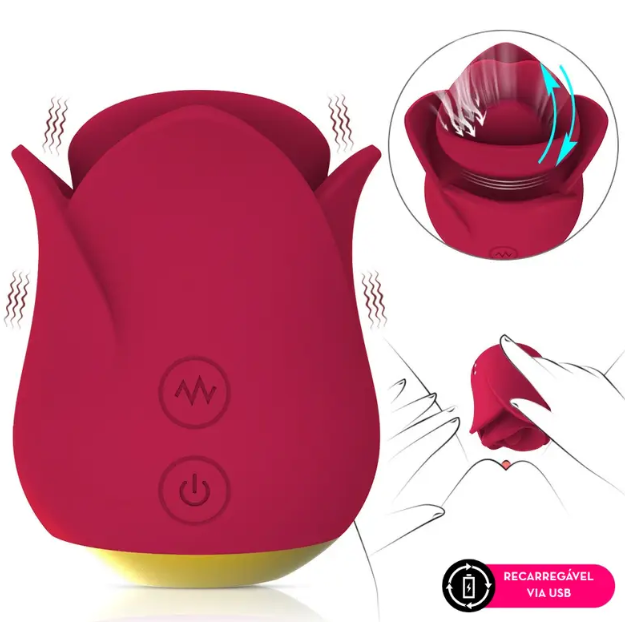Estimulador Clitoriano com Língua Vibratória - MLVA8510