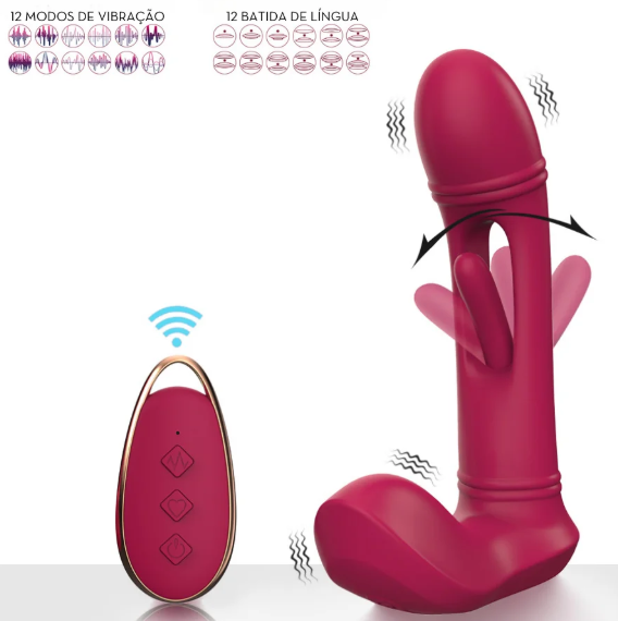 Vibrador de Calcinha 3 em 1 - MLVA8787