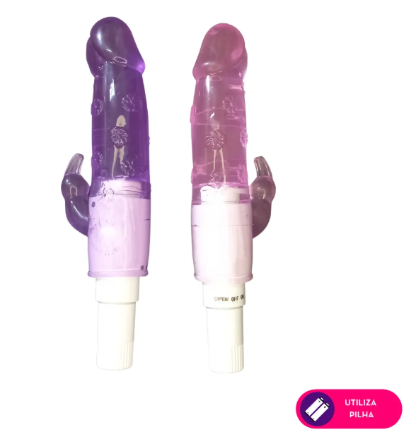 Vibrador com Estimulador Rabbit - MLVP1018