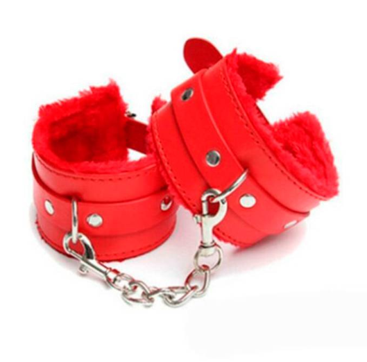 Algemas de Couro Sintético e Pelúcia - YSCH102