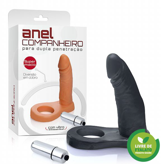 Anel Companheiro c/ vibro 11x2,5 cm - ADAO14PV