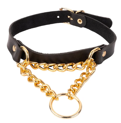 Gargantilha Argola e Corrente Gold - NS205