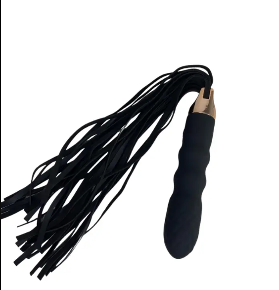 Capsula Vibratória Recarregável com Chicote em Couro - MBA2015