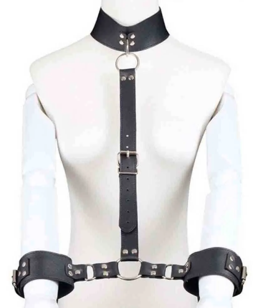 Body Chain De Coleira Com Algemas Bdsm - MSM1173