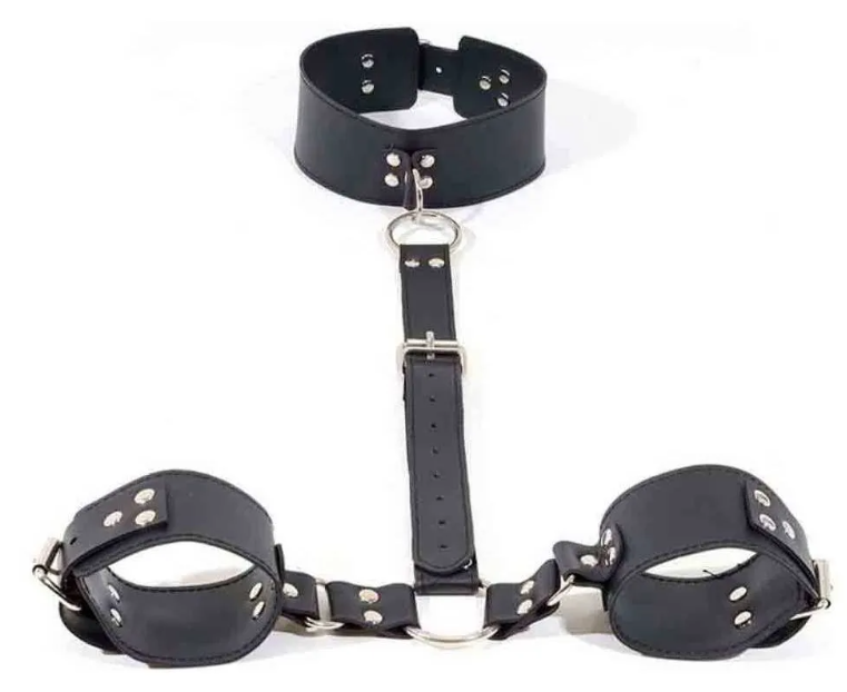 Body Chain De Coleira Com Algemas Bdsm - MSM1173