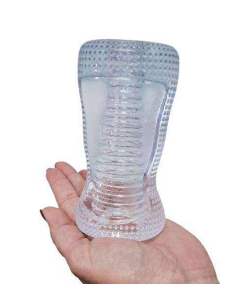 Masturbador Transparente em Silicone Jelly - YSDF078