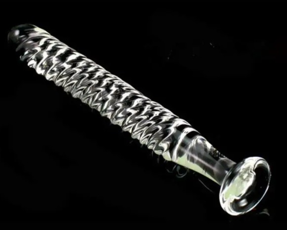 Plug anal de vidro com textura - MLPA1506