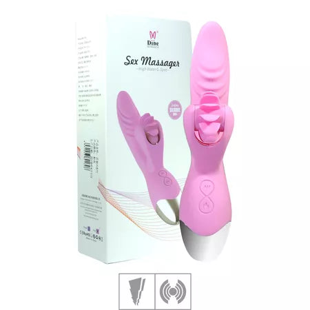 Vibrador Com Estimulador e Aquecimento 7 Vibrações - DB-1874