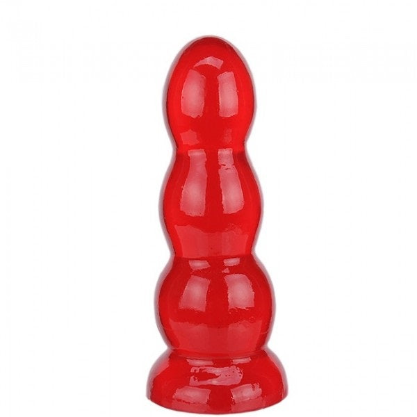 PLUG ANAL 16X4,5CM COR VERMELHO - KT401