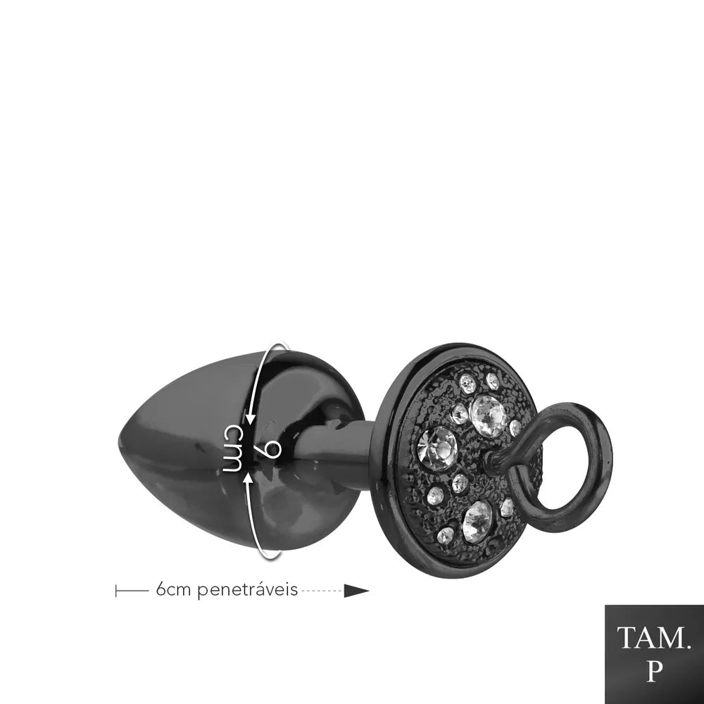 Kit Algema e Plug Cravejado Onix - HA146P