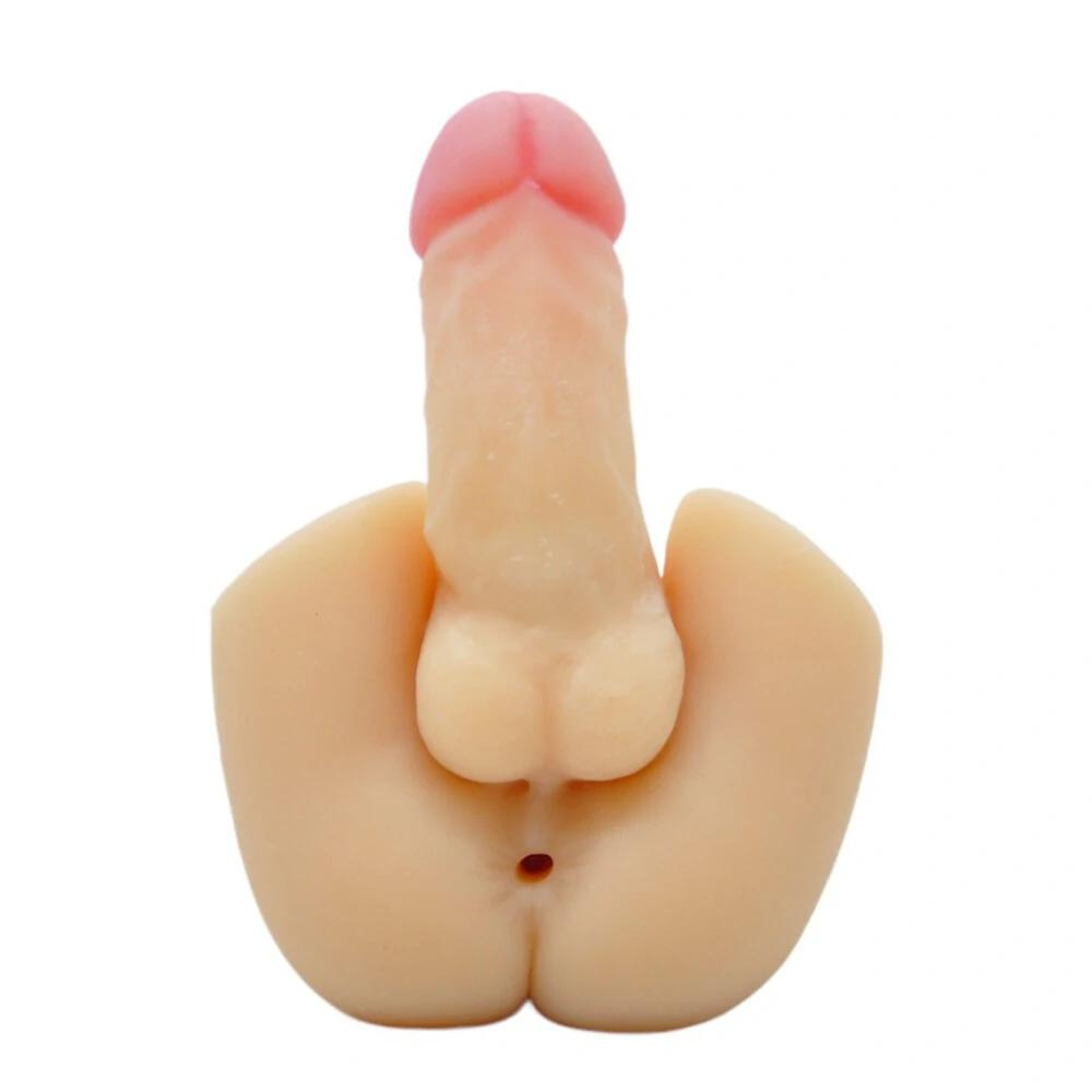 Masturbador com Prótese e Orificio Penetravél - MAN2200
