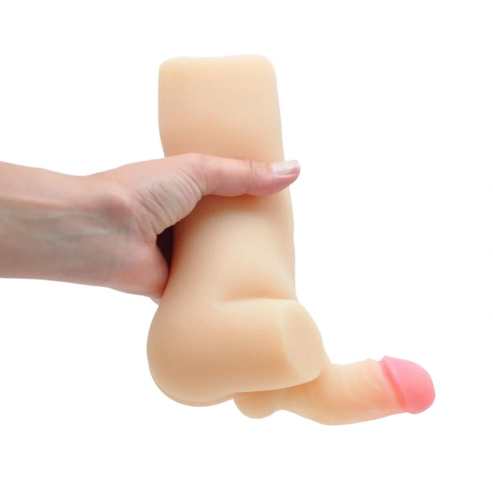 Masturbador com Prótese e Orificio Penetravél - MAN2200