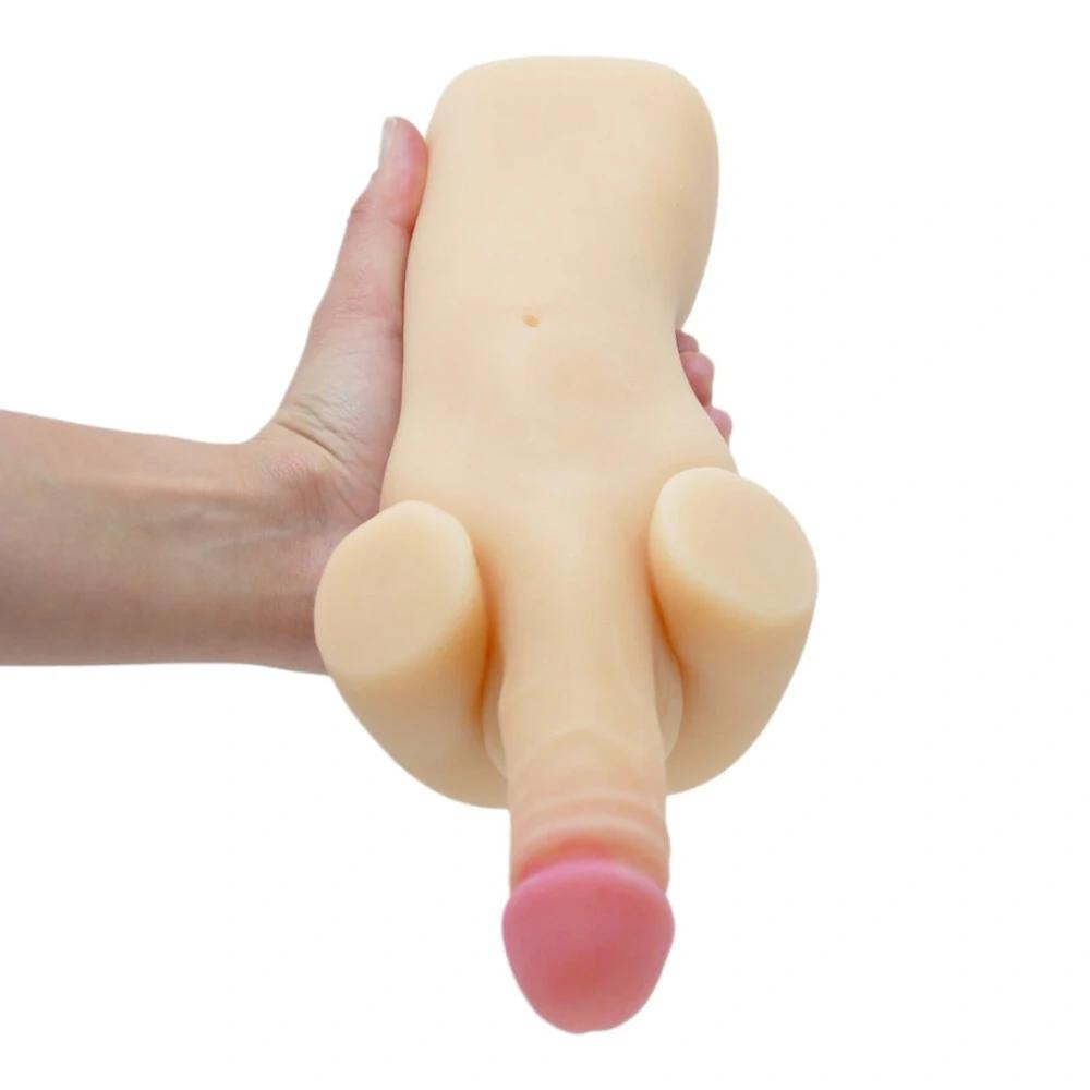 Masturbador com Prótese e Orificio Penetravél - MAN2200