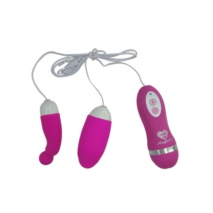 Cápsula Vibratória Dupla c/ Controle Remoto - MBC1022