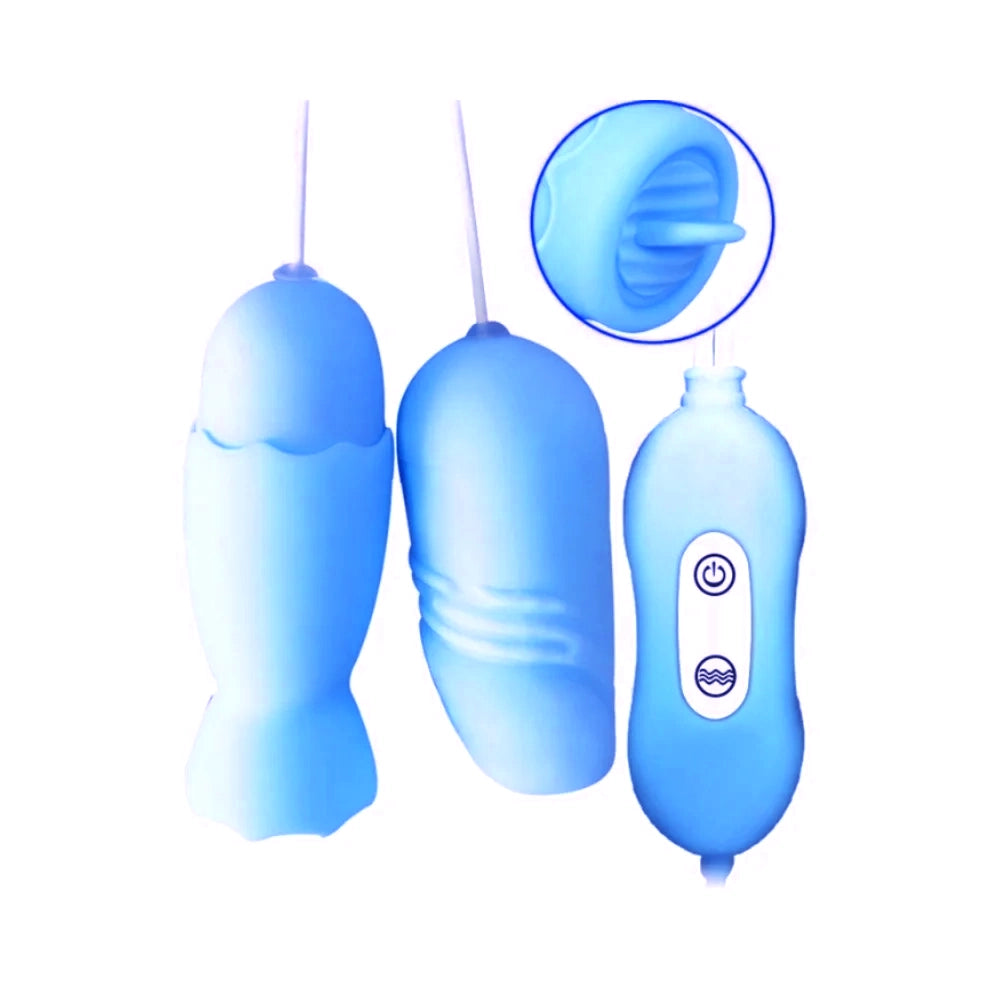 Cápsula Vibratória Dupla com Controle Remoto - MBC1039