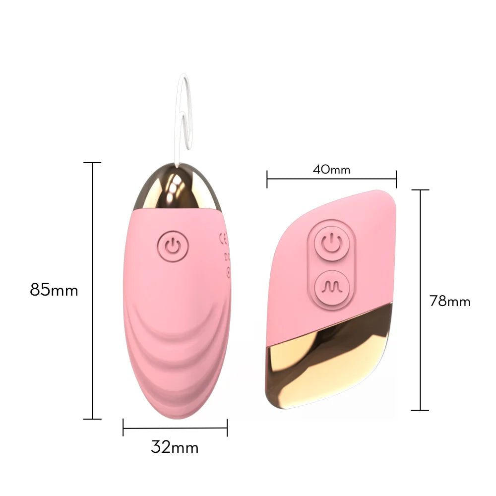 Cápsula Vibratória Oval com Controle Remoto - MBC1349