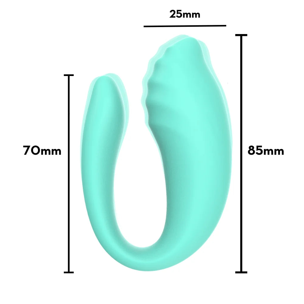 Vibrador de Casal em Silicone Líquido - MCV2551