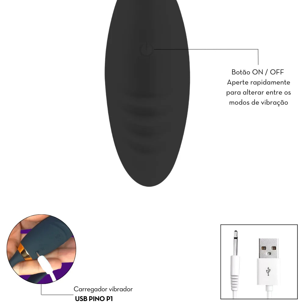 Cápsula Vibratória com Controle Remoto s/ Fio - MLBC1505
