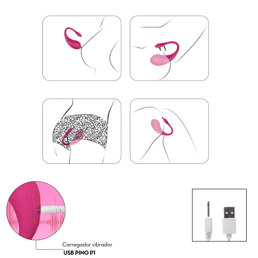 Vibrador de Casal por Aplicativo - MLPP2028