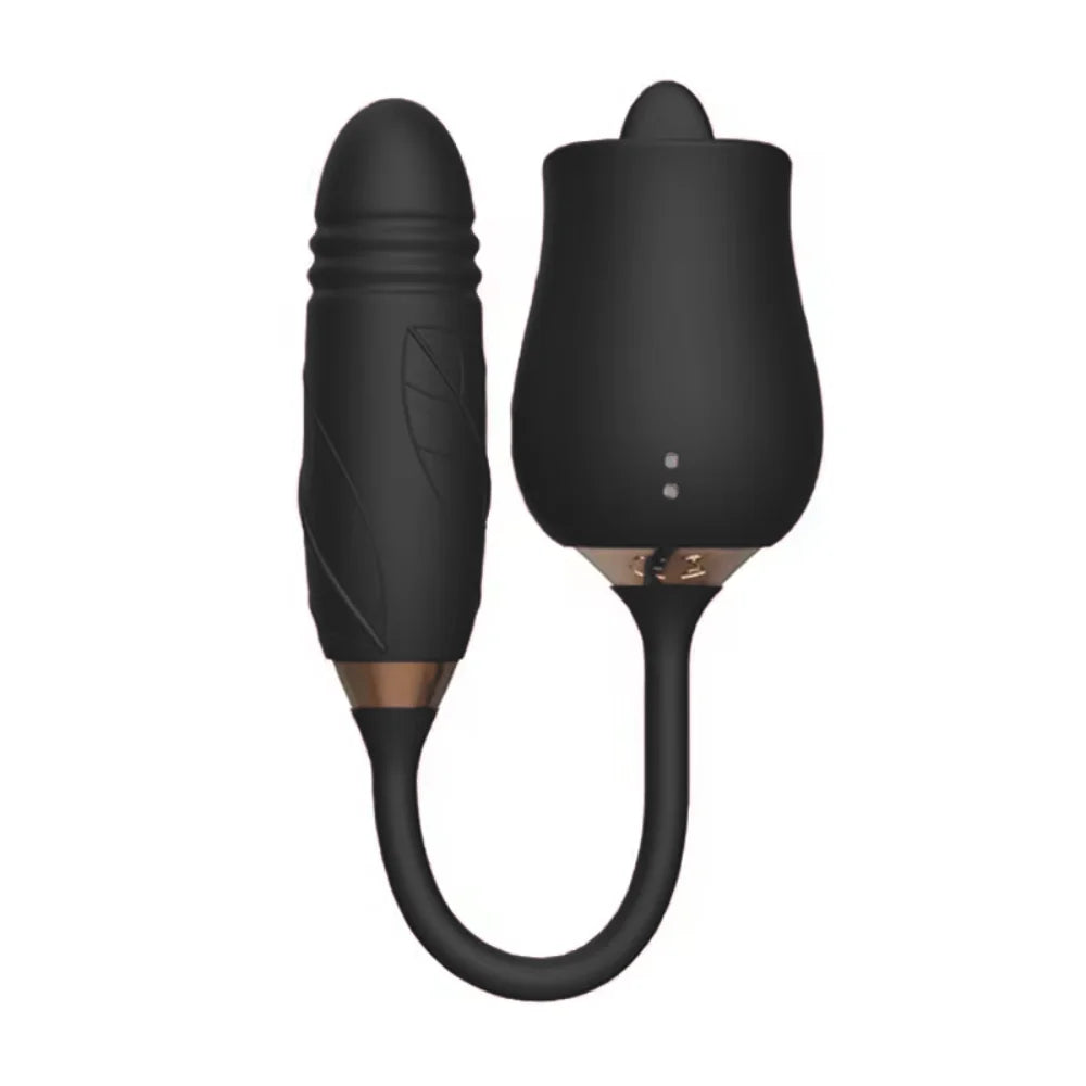 Estimulador Clitoriano Duplo em Formato Flor - MLVA1759