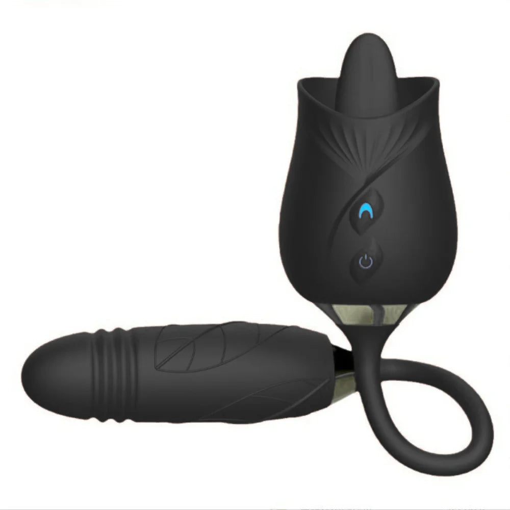 Estimulador Clitoriano Duplo em Formato Flor - MLVA1759