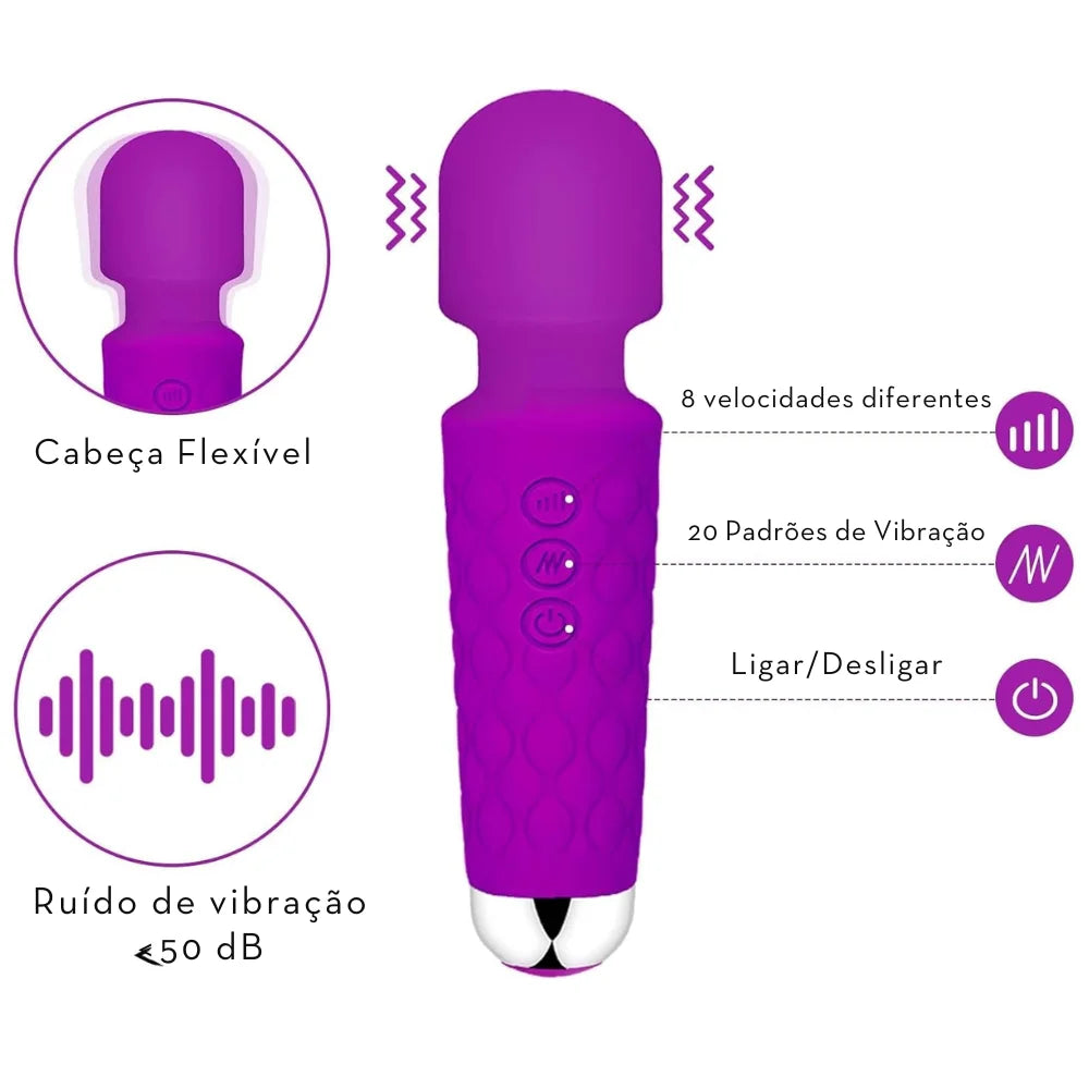 Mini Massageador Varinha Mágica - MLVM3122