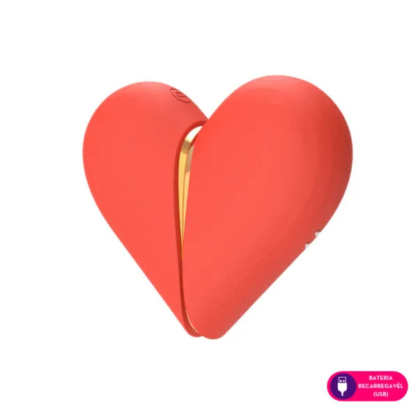 Heartbreak – Estimulador Clitoriano Duplo com Tecnologia de Vibroar em Formato de Coração - MLVS2388